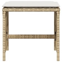 Tuinkrukken 4 st met kussens 41x41x36 cm poly rattan beige 5