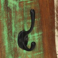 Wandkapstokken 2 st 36x3x110 cm massief gerecycled hout 6