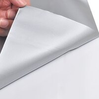 2 st Autofolie 100x150 cm + 50x150 cm matzilverkleurig 6