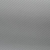 2 st Autofolie 4D 100x150 cm + 50x150 cm zilverkleurig 4