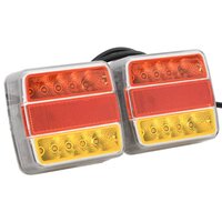 Aanhangerlampen 2 st LED-lamp 12 V 10,5x7,5x10 cm rood 2