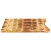 Bureaublad met ronding 110x80x2,5 cm massief ruw mangohout 4