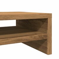 Monitorstandaard 42x24x13 cm bewerkt hout artisanaal eikenkleur 8