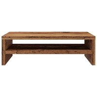 Monitorstandaard 42x24x13 cm bewerkt hout oud houtkleurig 5