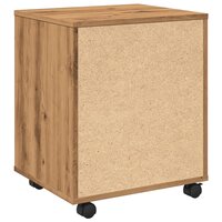 Rolkast 45x38x54 cm bewerkt hout artisanaal eikenkleur 7