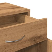 Rolkast 45x38x54 cm bewerkt hout artisanaal eikenkleur 9