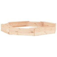 Zandbak met bankjes achthoekig massief grenenhout 6