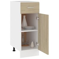 Onderkast met lade 30x46x81,5 cm bewerkt hout sonoma eiken 4