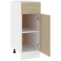 Onderkast met lade 30x46x81,5 cm bewerkt hout sonoma eiken 5