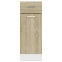Onderkast met lade 30x46x81,5 cm bewerkt hout sonoma eiken 7