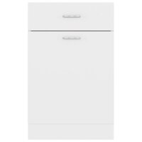 Onderkast met lade 50x46x81,5 cm bewerkt hout wit 7
