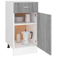 Onderkast met lade 40x46x81,5 cm bewerkt hout grijs sonoma 4