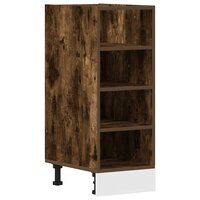 Onderkast 30x44,5x81,5 cm bewerkt hout gerookt eikenkleurig 2
