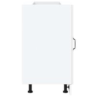 Spoelbakonderkast bewerkt hout wit 7