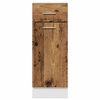 Onderkast met lade 30x46x81,5 cm bewerkt hout oud houtkleurig 4