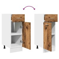 Onderkast met lade 30x46x81,5 cm bewerkt hout oud houtkleurig 7