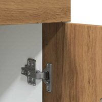 Onderkast met lade 30x46x81,5 cm bewerkt hout artisanaal eiken 9