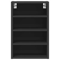 Hangkast 40x29,5x60 cm bewerkt hout zwart 4