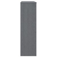 Opzetkast HAMAR 90x30x100 cm massief grenenhout donkergrijs 4