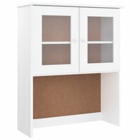 Opzetkast ALTA 77x30x92 cm massief grenenhout wit 2