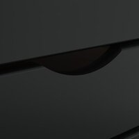 Ladekast MOSS verrijdbaar massief grenenhout zwart 7