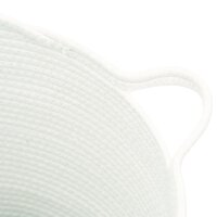 Opbergmand &Oslash; 38x36 cm katoen wit 6