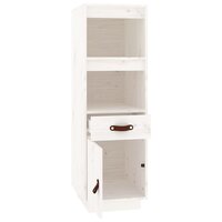 Hoge kast 34x40x108,5 cm massief grenenhout wit 6