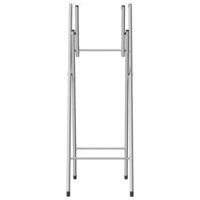 Bartafelpoten inklapbaar 45x53x108 cm staal zilverkleurig 4