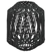 Lampenkap &Oslash;23x28 cm ijzer en papier zwart 2