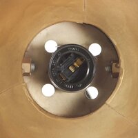 Wandlamp industrieel E27 65x25 cm messingkleurig 7