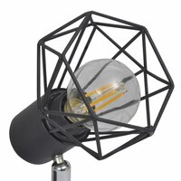 Plafondlamp met 2 LED&amp;apos;s industri&euml;le stijl zwart 5