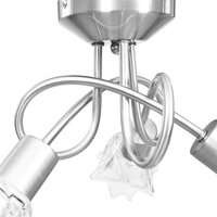 Plafondlamp met glazen tulpvormige kappen 3xE14 transparant 6