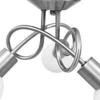 Plafondlamp met keramieken bolvormige kappen voor 3xE14 wit 8