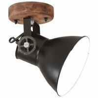 Wand-/plafondlampen industrieel 2 st E27 20x25 cm zwart 2