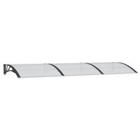 Deurluifel 300x100 cm polycarbonaat zwart 2