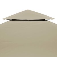 Vervangend tentdoek prieel 310 g/m&sup2; 3x4 m beige 3