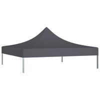 Partytentdak 270 g/m&sup2; 2x2 m antraciet  2