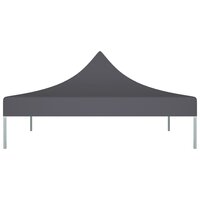 Partytentdak 270 g/m&sup2; 2x2 m antraciet  3