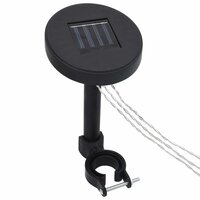 Tuinpaviljoen met LED-lichtslinger 3x3 m taupe 7