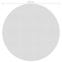 Zwembadfolie solar drijvend 527 cm PE grijs 4