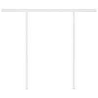 Luifel automatisch uittrekbaar met palen 3,5x2,5 m blauw en wit 7