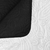 Bedsprei dubbelzijdig 220x240 cm quilt zwart en wit 5