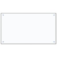 Spatscherm keuken 90x50 cm gehard glas transparant 2