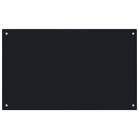  Spatscherm keuken 100x60 cm gehard glas zwart 2