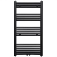 Radiator / handdoekenrek recht 600x1160 mm zwart 2