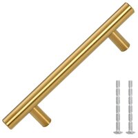 Handvatten 10 st 96 mm roestvrij staal goudkleurig 3