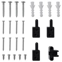 Hordeur met scharnieren 120x240 cm antraciet 8