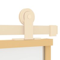 Schuifdeur 102,5x205 cm mat ESG-glas en aluminium goudkleurig 7