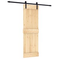 Schuifdeur met beslag 70x210 cm massief grenenhout 2