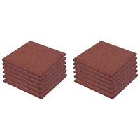 Valtegels 12 st 50x50x3 cm rubber rood 2